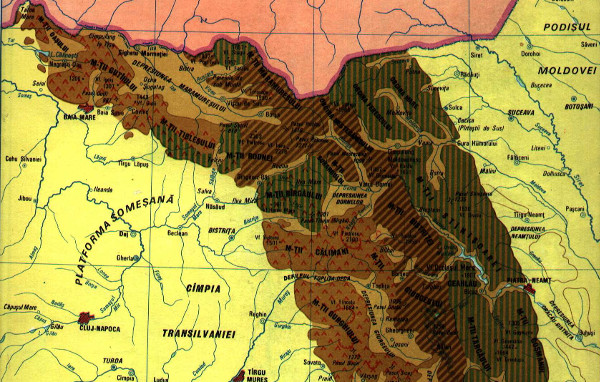 Carpatii Orientali - Harta Geologica